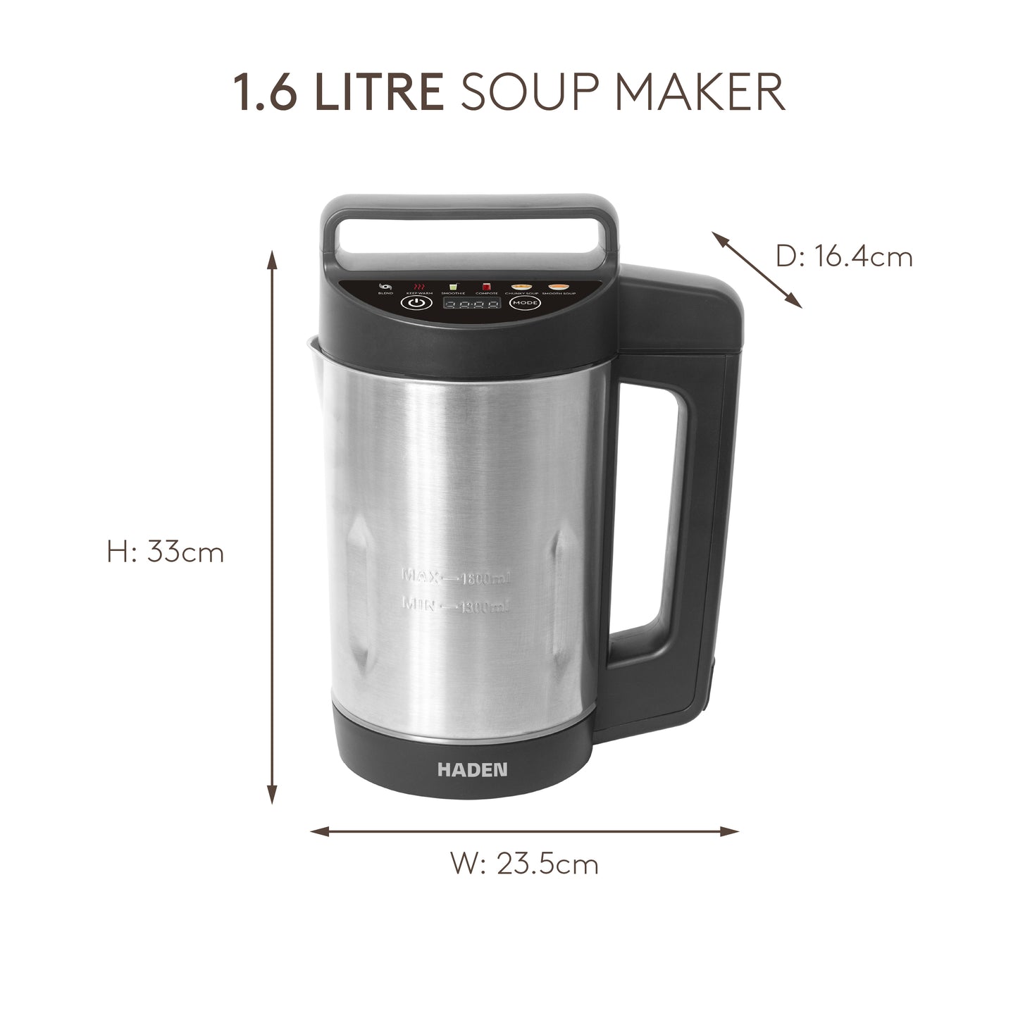 Haden 1.6L Soup Maker Soup Maker Haden