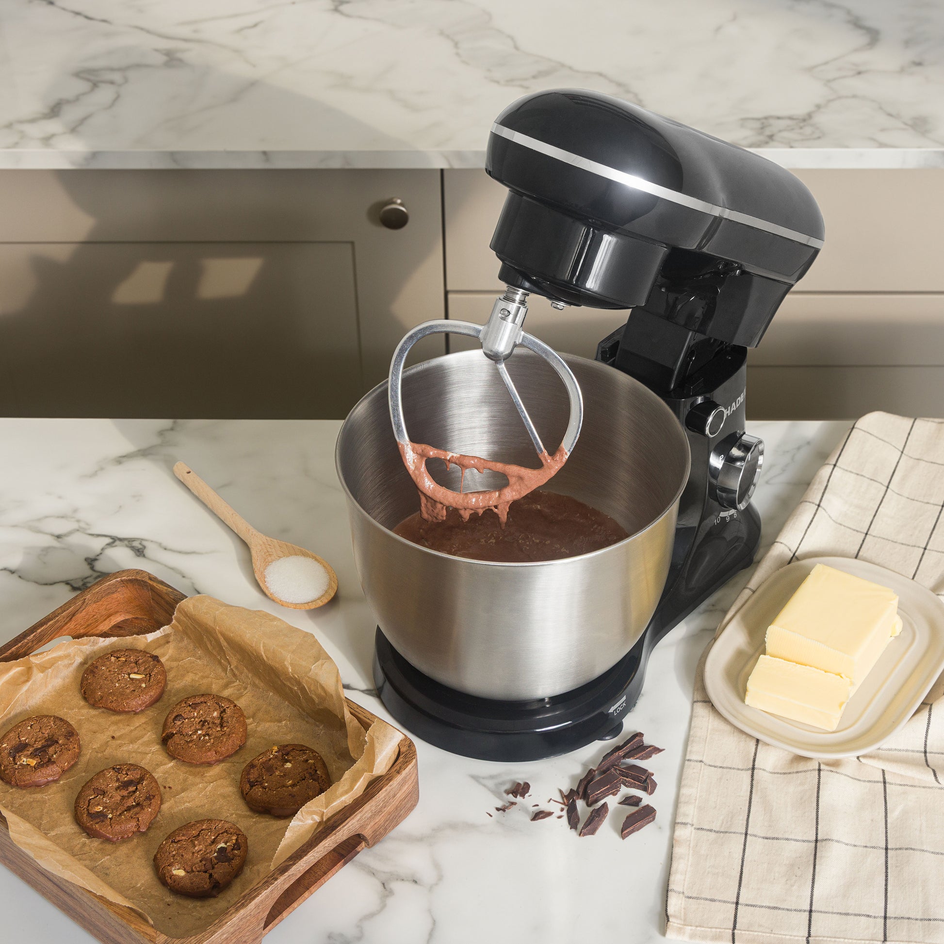 Haden 5L Digital Stand Mixer in Black Food Mixers & Blenders Haden
