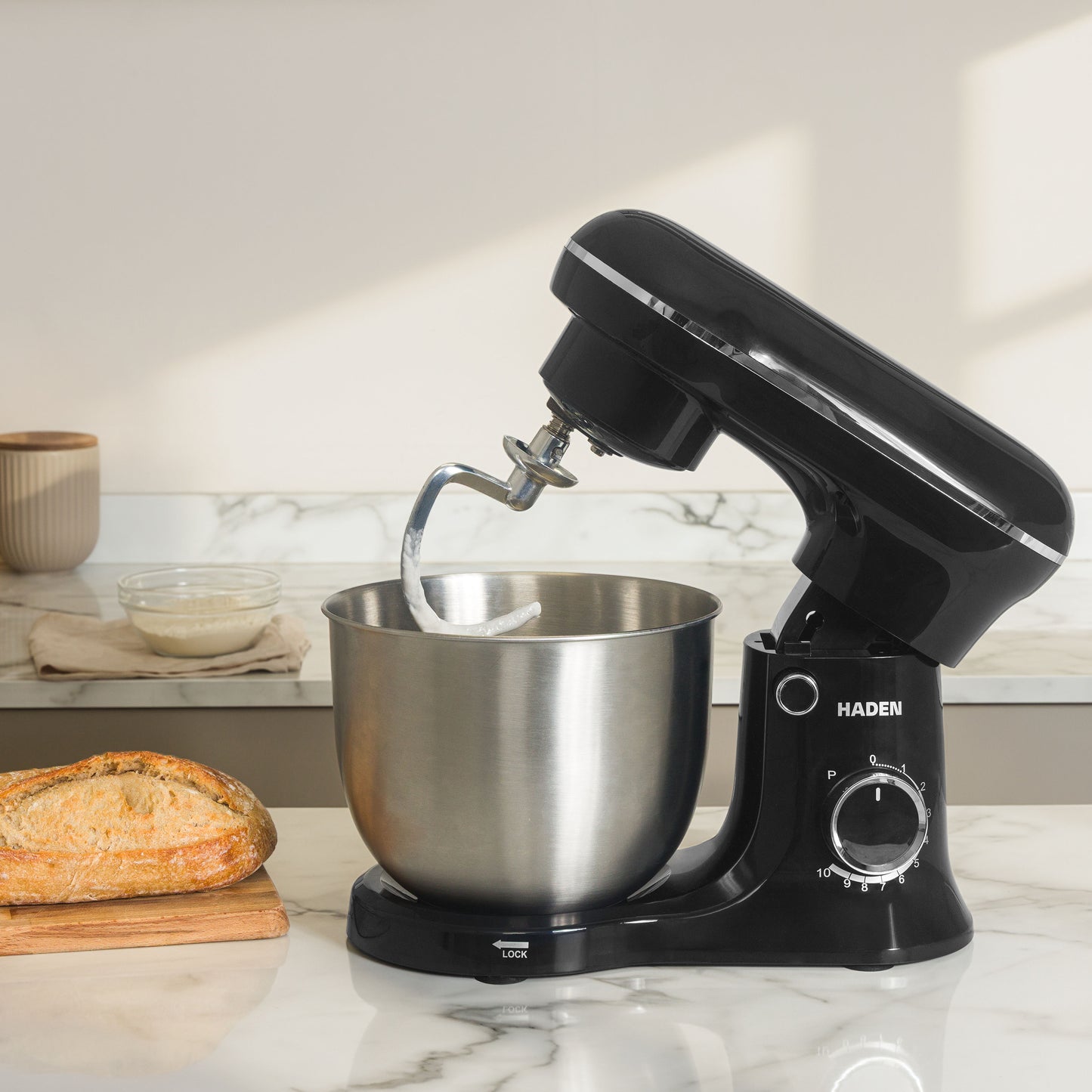 Haden 5L Digital Stand Mixer in Black Food Mixers & Blenders Haden