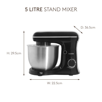 Haden 5L Digital Stand Mixer in Black Food Mixers & Blenders Haden
