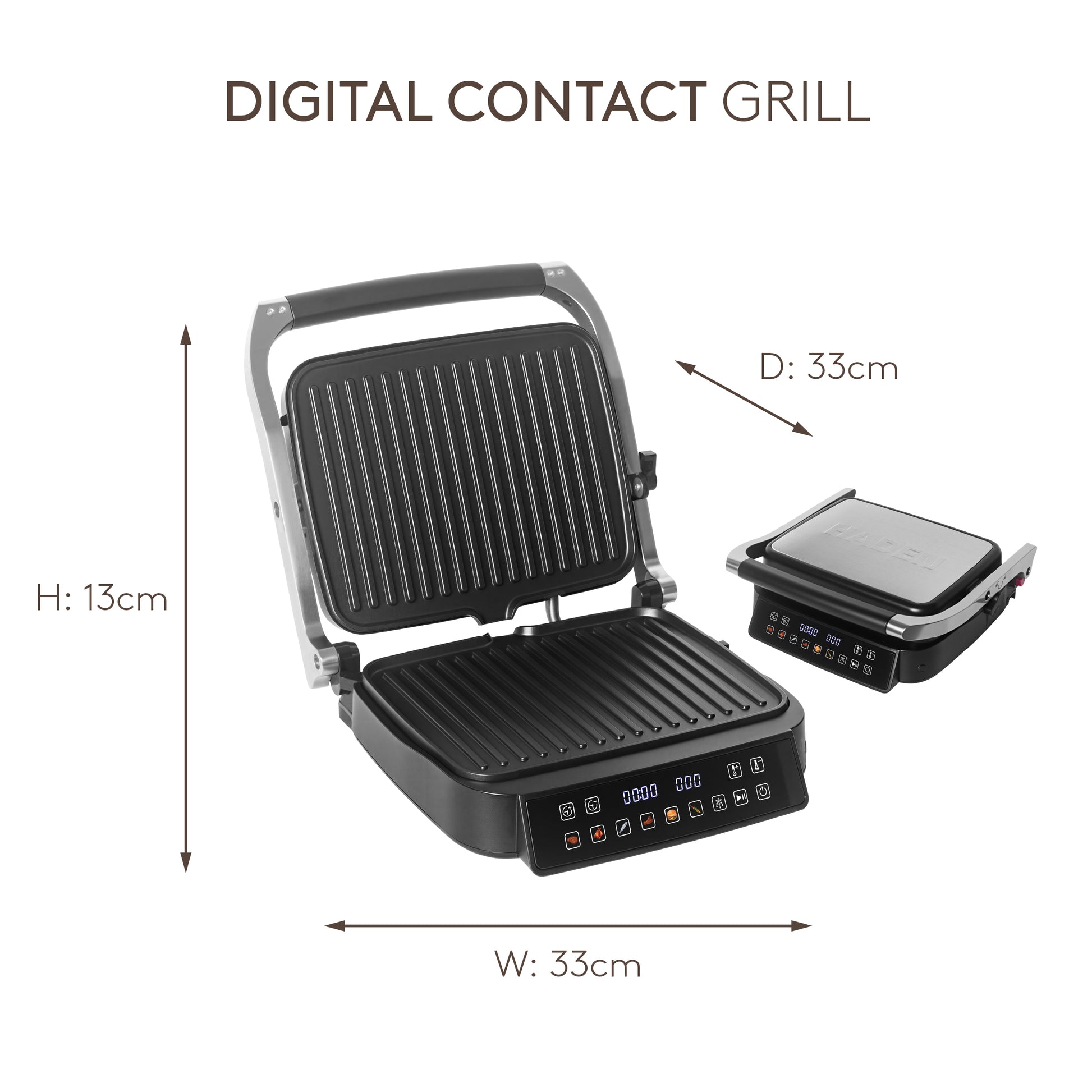 Haden Digital Contact Grill Electric Grill Haden
