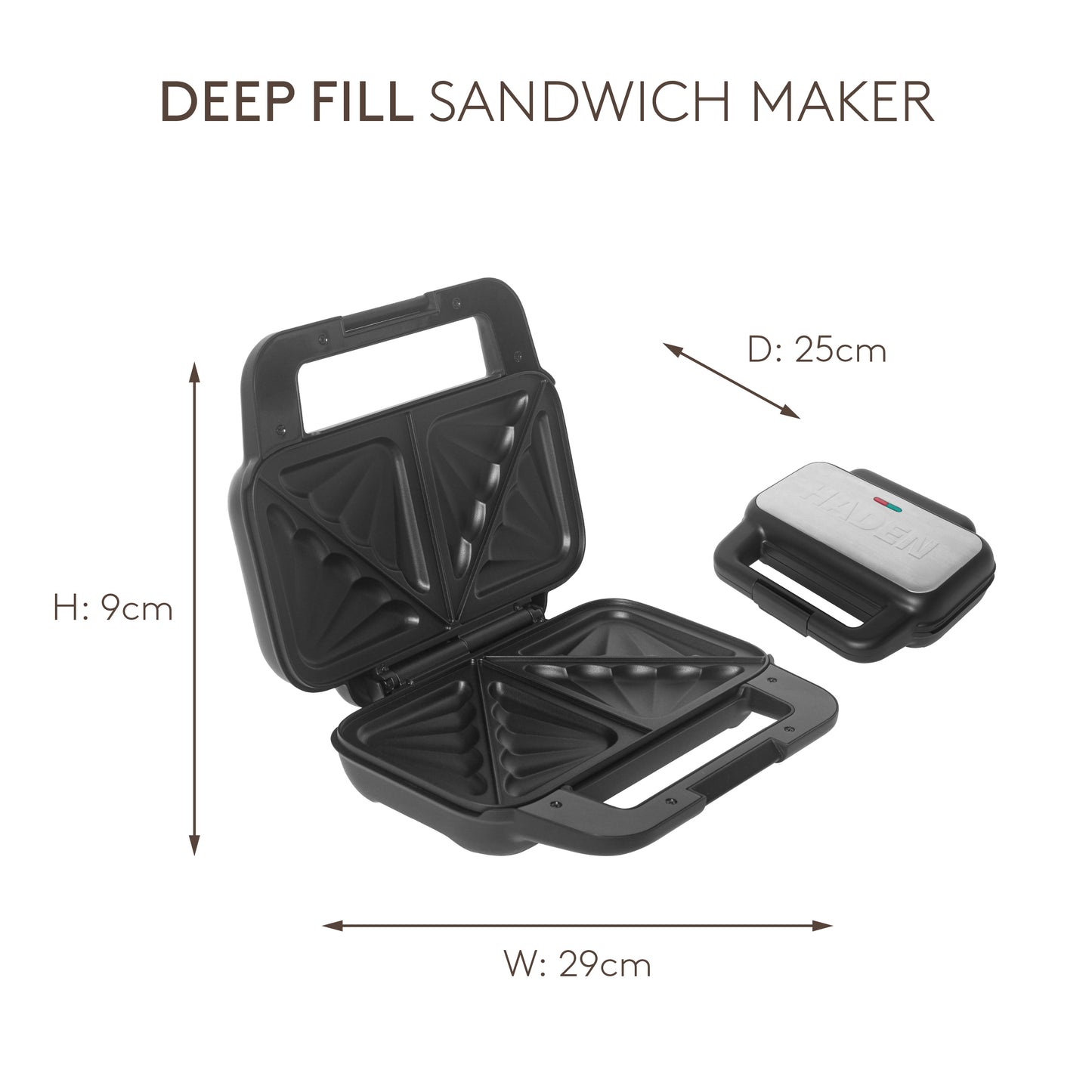 Haden Deep Fill Sandwich Maker Sandwich Maker Haden