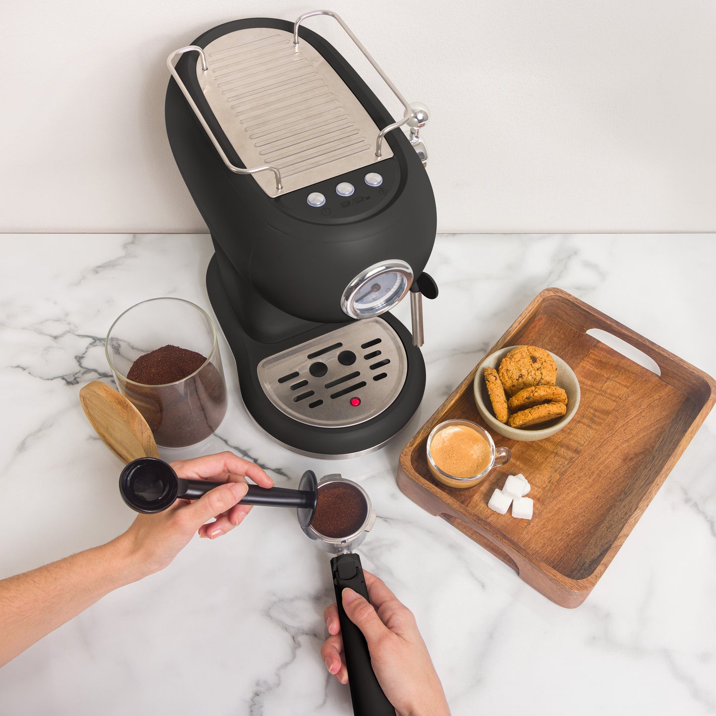 Haden Barista Espresso Machine Black Coffee machine Haden