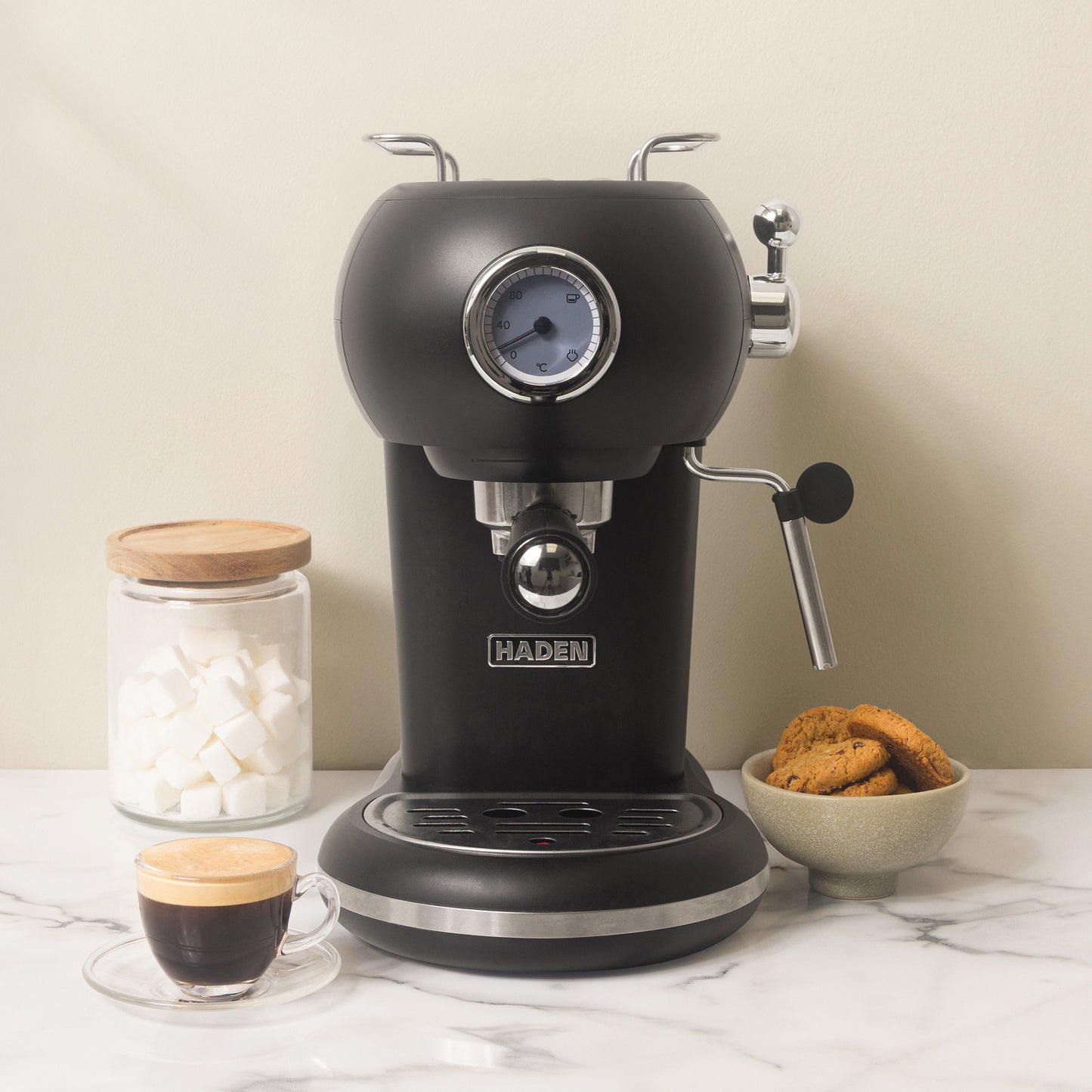 Haden Barista Espresso Machine Black Coffee machine Haden