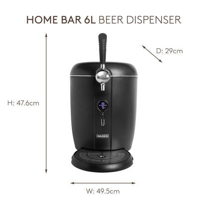 Haden Home Bar 6 Litre Beer Dispenser Haden