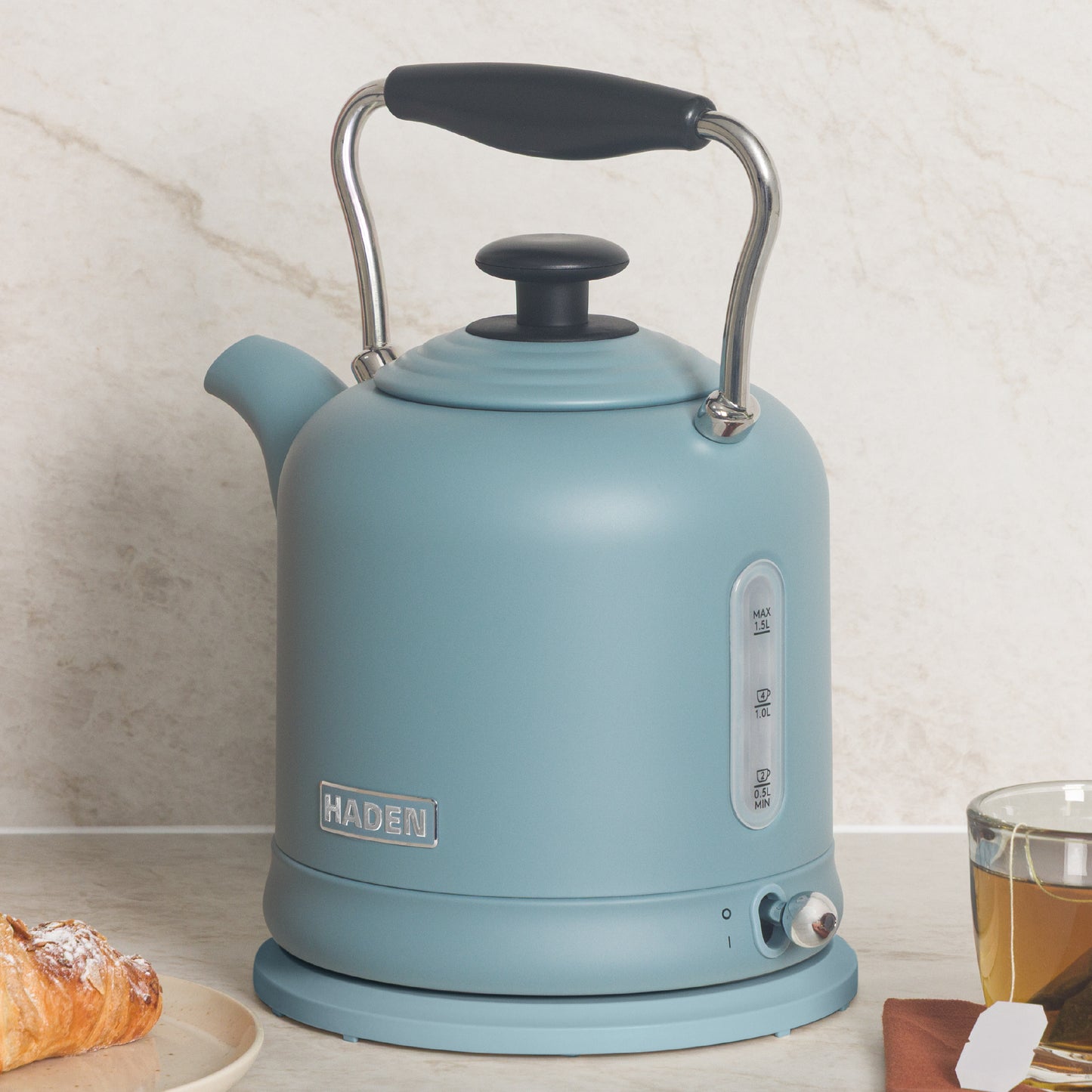 Haden Highclere Poole Blue Kettle Electric Kettles Haden