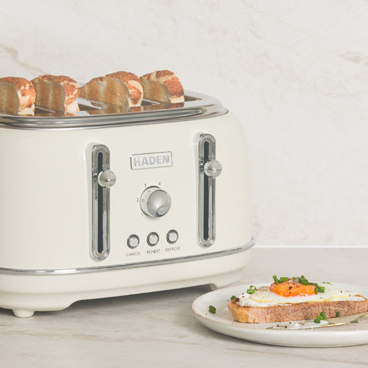Haden Highclere Cream 4 Slice Toaster Toasters Haden