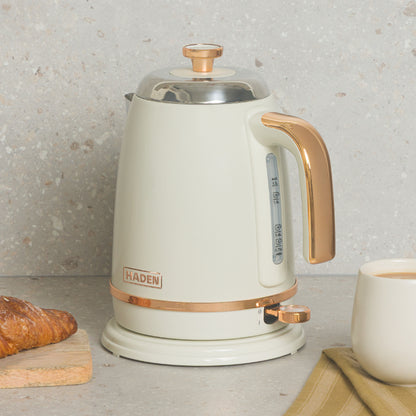 Haden Salcombe Kettle – Cream & Copper Electric Kettles Haden