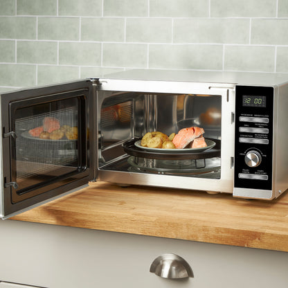 Haden 25L Combi Microwave – Silver Microwave Ovens Haden
