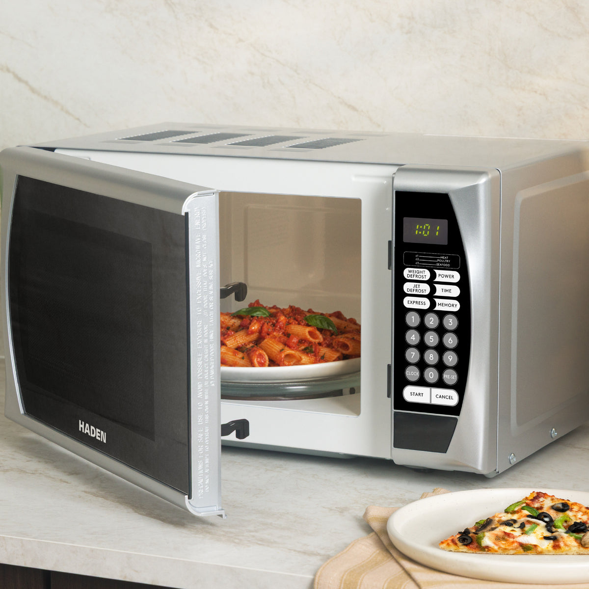 Haden 20L 800W Microwave – Silver Microwave Ovens Haden