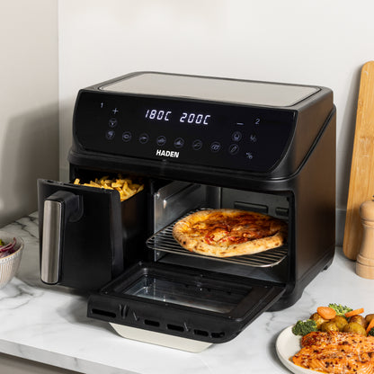 Haden 12L Dual Zone Air Fryer – Black Air Fryers Haden