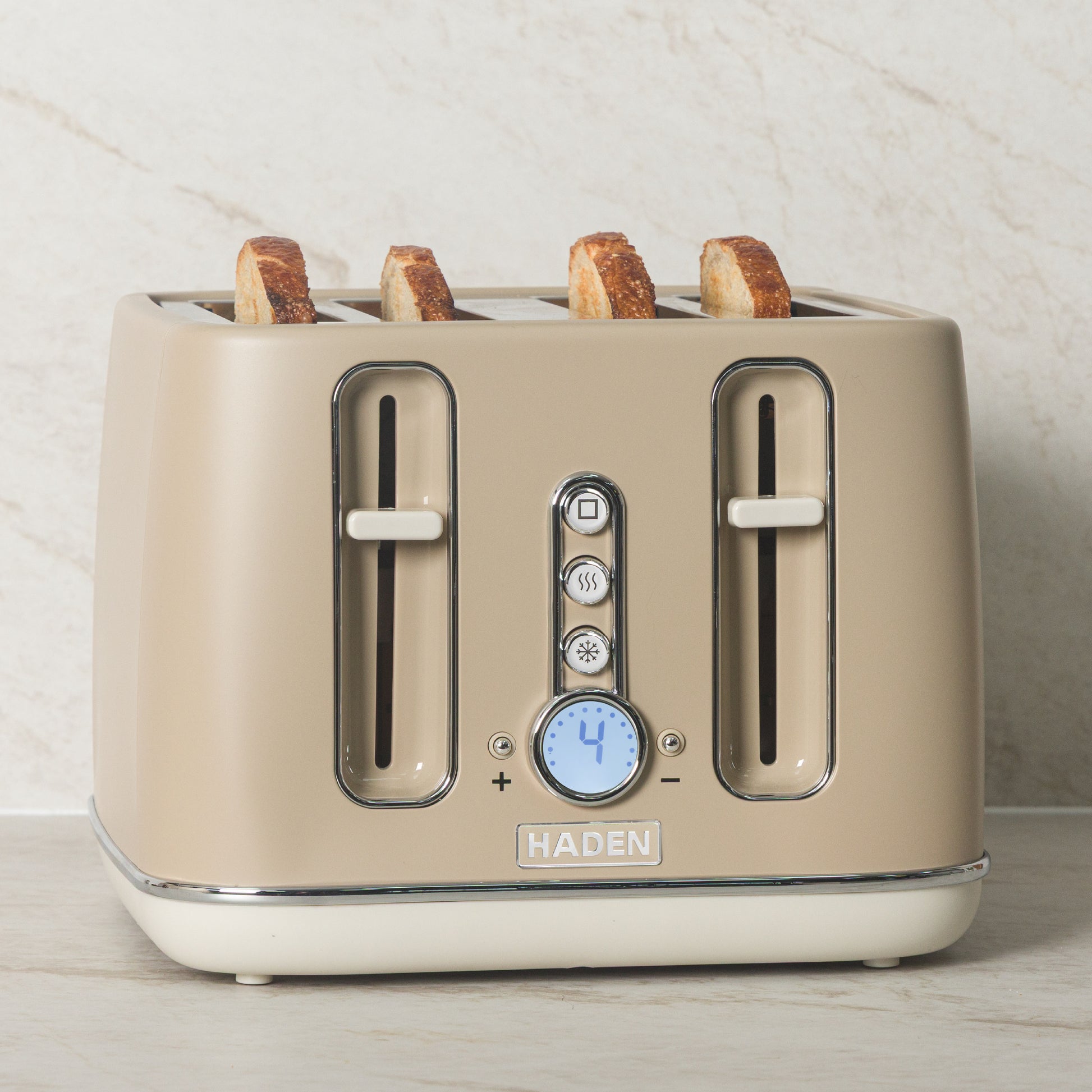 Haden Dorchester 4 Slice Toaster Cashmere Beige Toasters Haden
