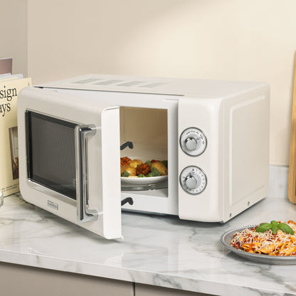 Haden 17L Retro Microwave – Cream Microwave Ovens Haden