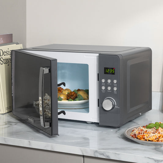 Haden 17L Digital Microwave – Grey Microwave Ovens Haden