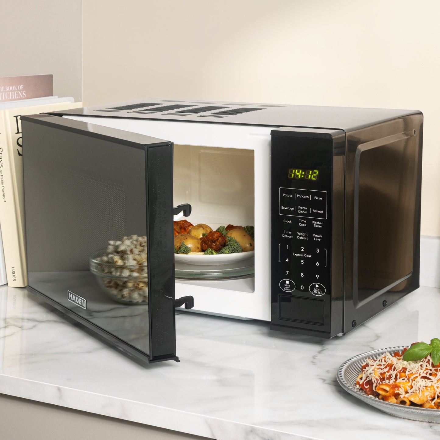 Haden 20L Touch Control Microwave in Black Microwave Ovens Haden