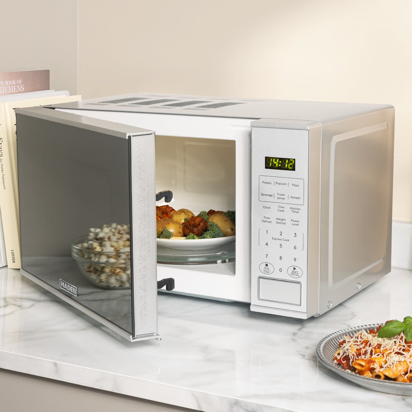 Haden 20L Touch Control Microwave in Silver Microwave Ovens Haden