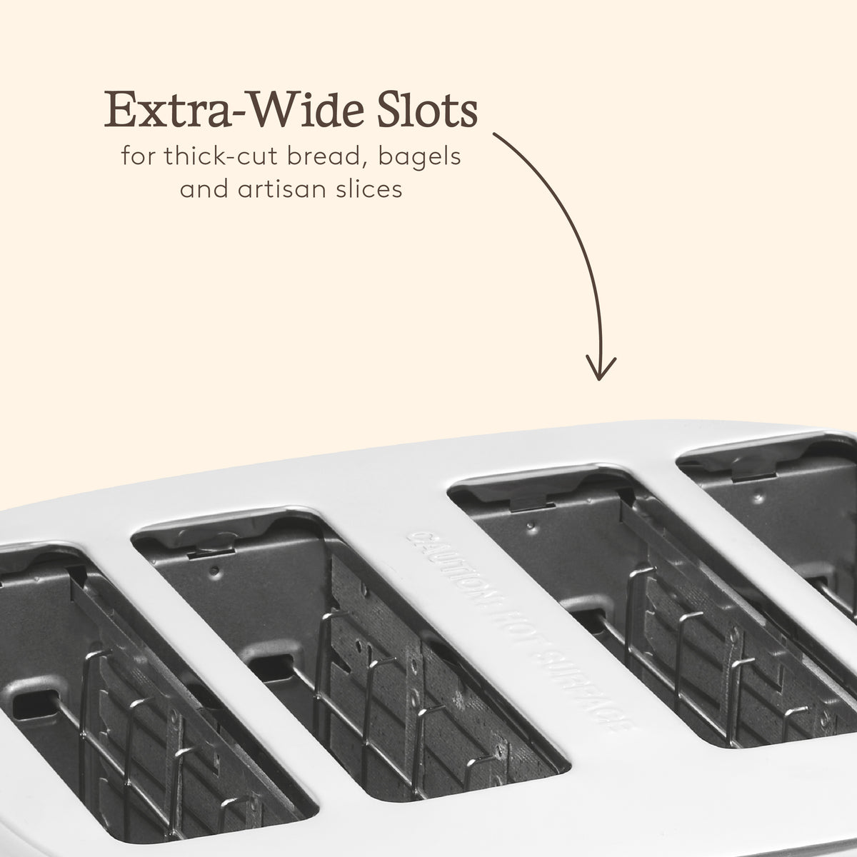 Haden Heritage 4 Slice Toaster – Ivory White Toasters Haden
