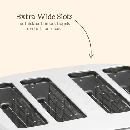 Haden Heritage 4 Slice Toaster – Ivory White Toasters Haden