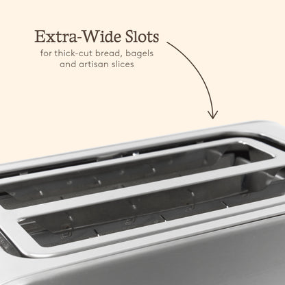 Haden Stoke Brushed Steel 2 Slice Toaster Toasters Haden
