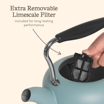 Haden Highclere Poole Blue Kettle Electric Kettles Haden
