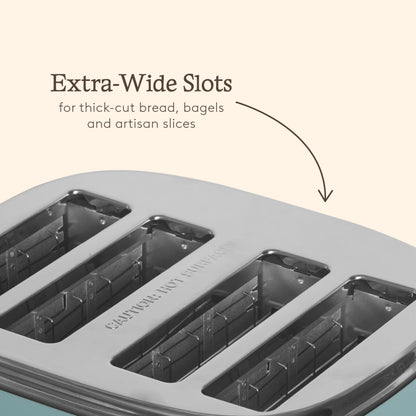 Haden Highclere Poole Blue 4 Slice Toaster Toasters Haden