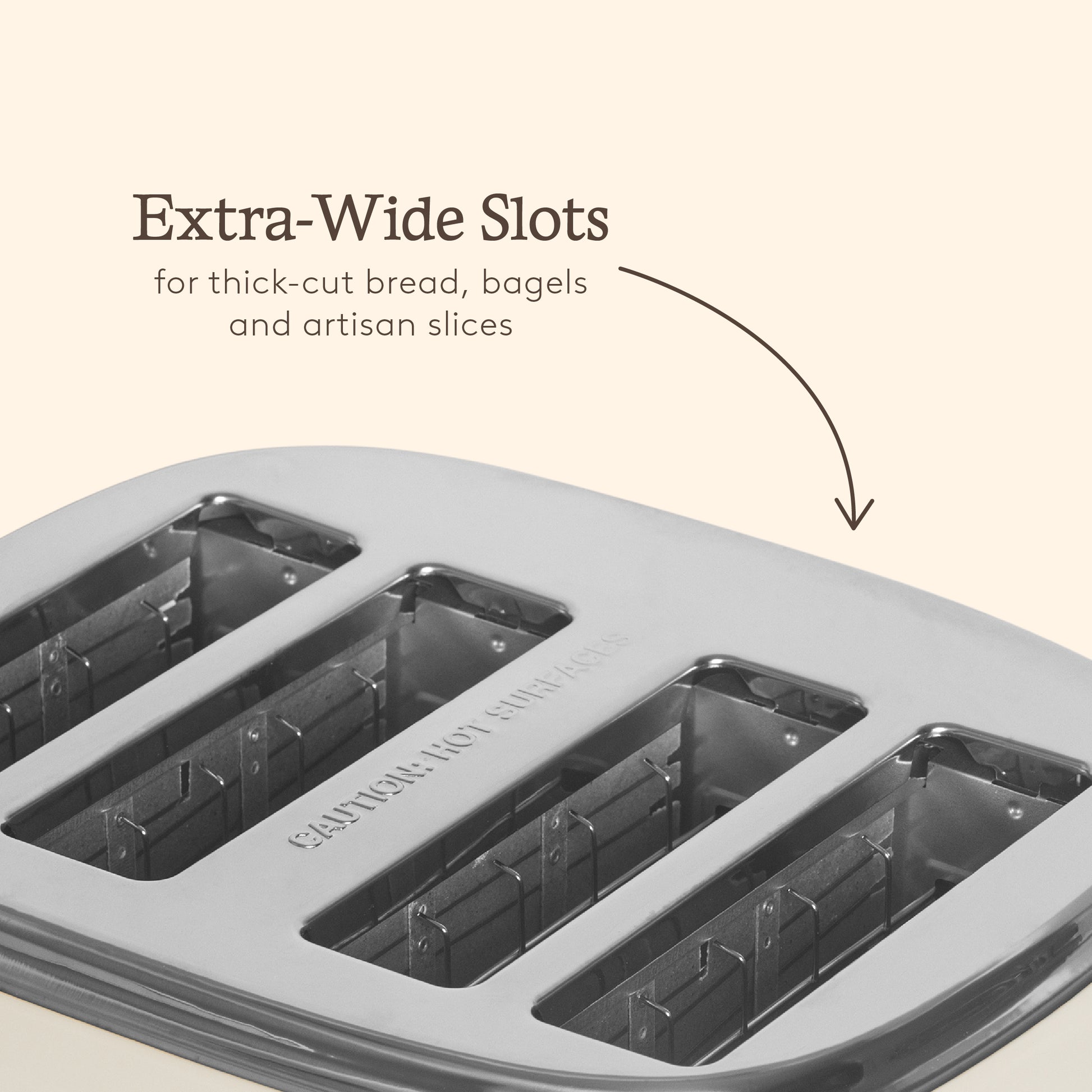 Haden Highclere Cream 4 Slice Toaster Toasters Haden