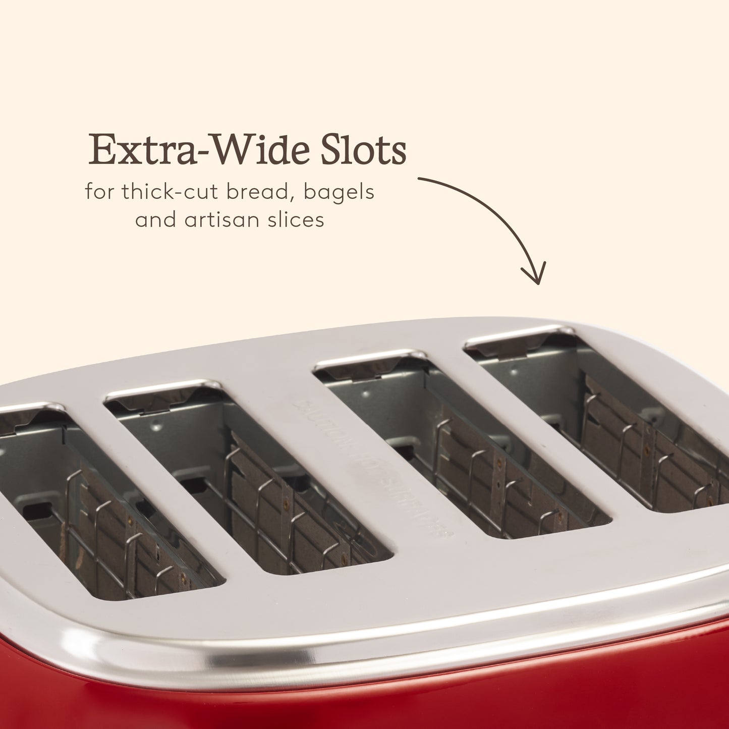 Haden Jersey Red 4 Slice Toaster