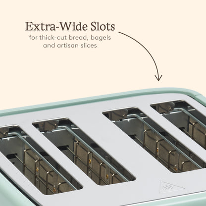 Haden Dorchester Sage Green 4 Slice Toaster Toasters Haden