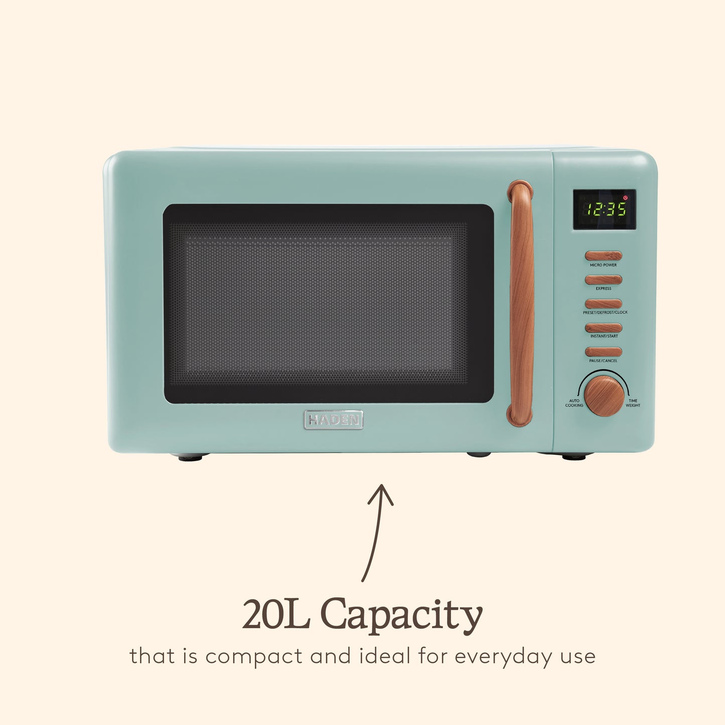 Haden Dorchester 20L Microwave Sage Microwave Ovens Haden
