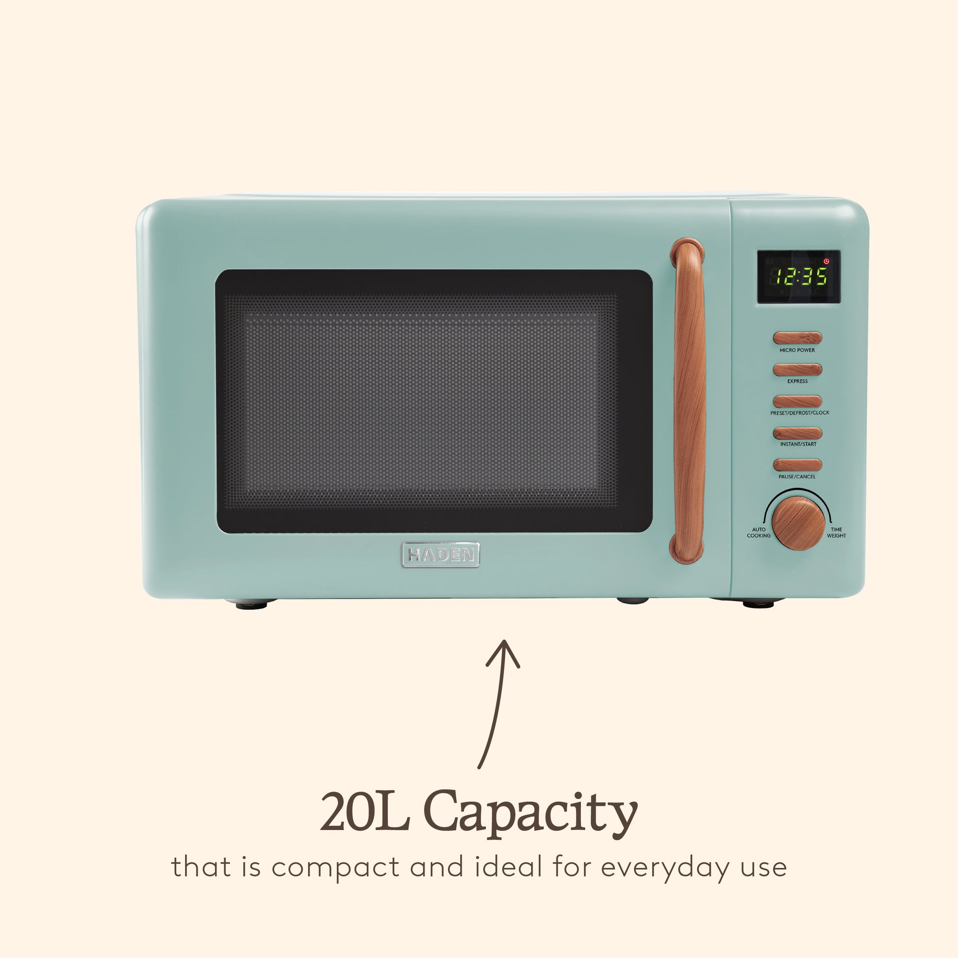 Haden Dorchester 20L Microwave Sage Microwave Ovens Haden