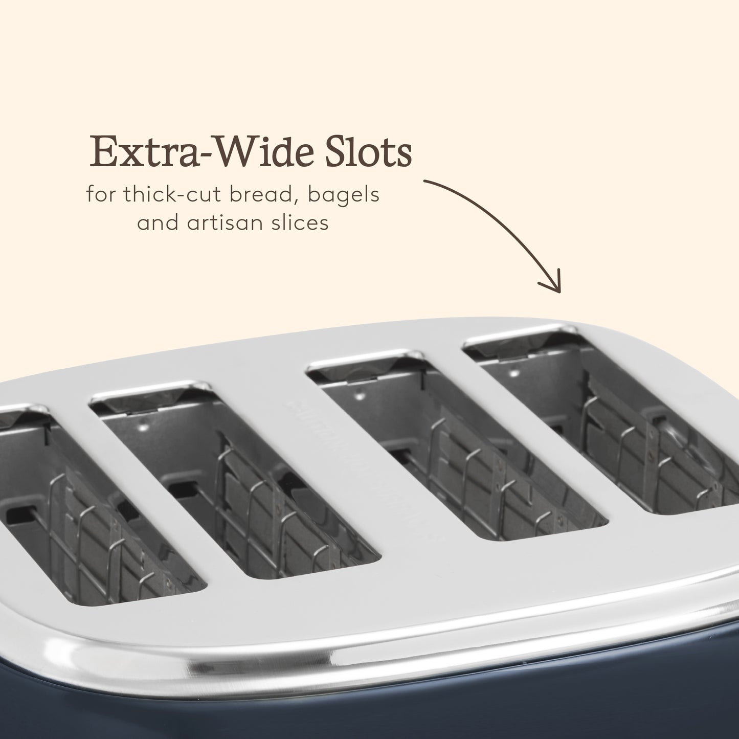 Haden Jersey Steel Blue 4 Slice Toaster Toasters Haden