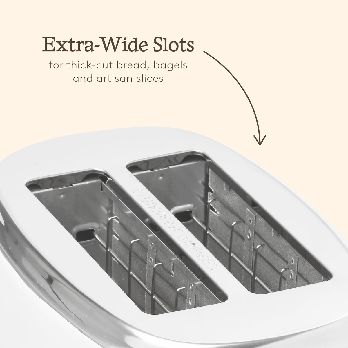 Haden Heritage 2 Slice Toaster – Ivory White Toasters Haden