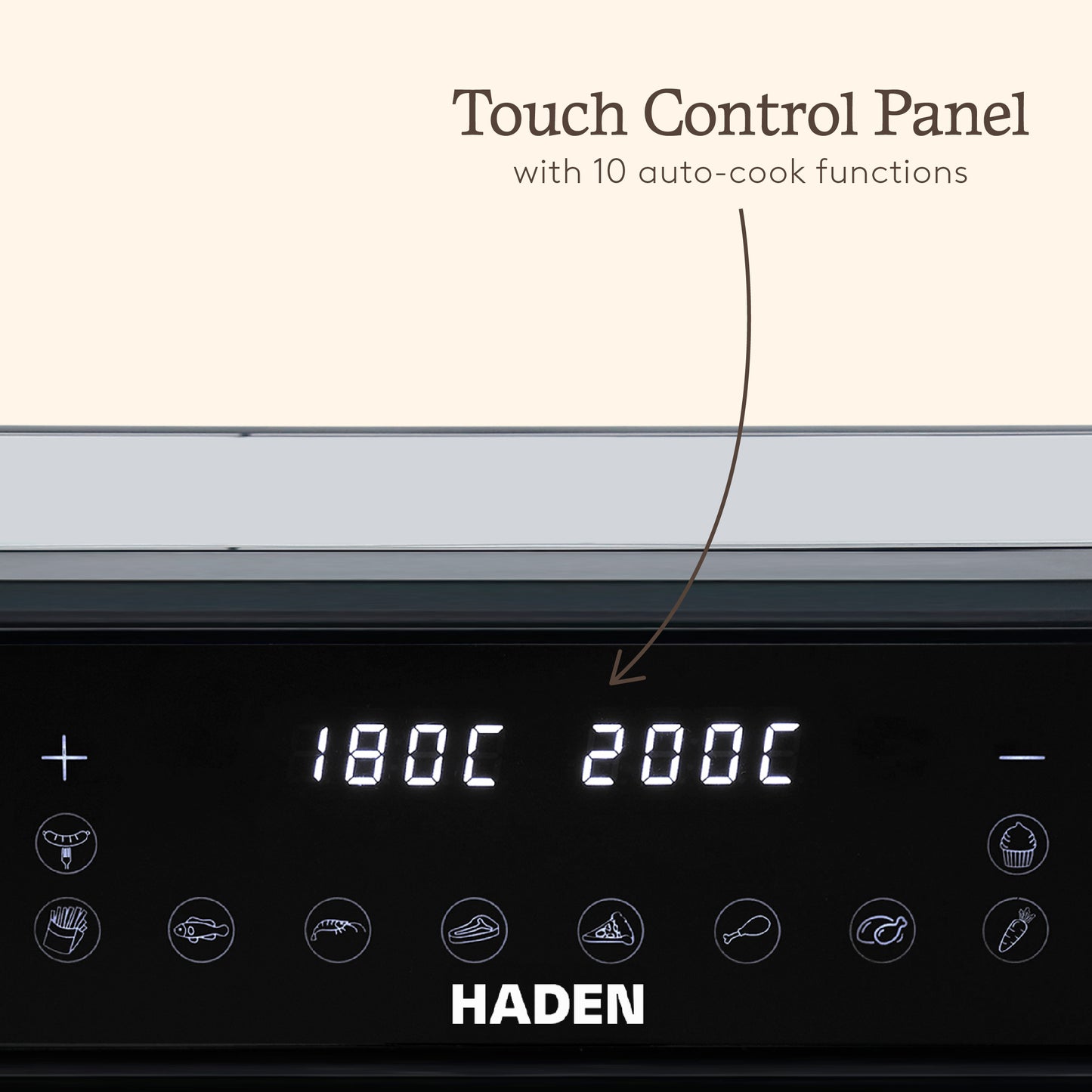 Haden 9.5L Dual Air Fryer – Black Haden