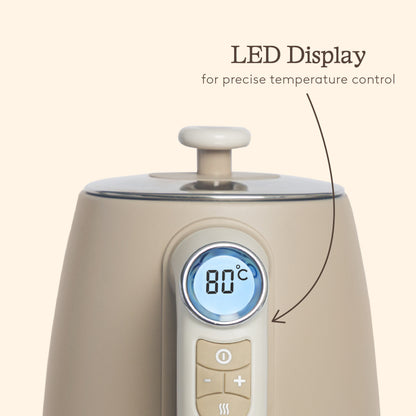 Haden Dorchester Digital Variable Temperature Kettle Cashmere Beige Electric Kettles Haden