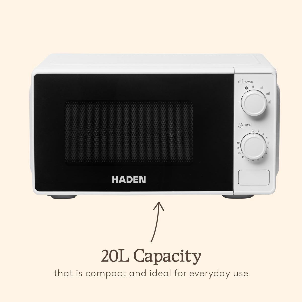 Haden 20L Microwave – White Microwave Ovens Haden
