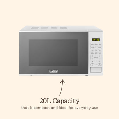 Haden 20L Touch Control Microwave in Silver Microwave Ovens Haden