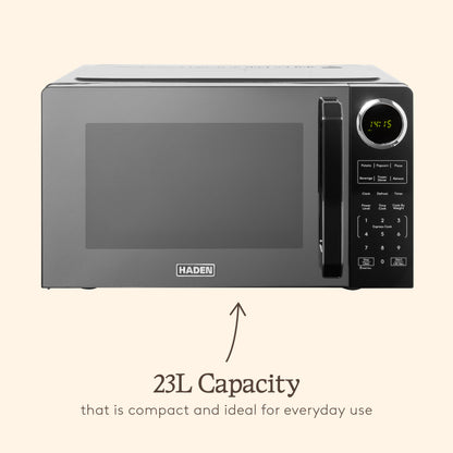 Haden 23L Touch Control Microwave in Black