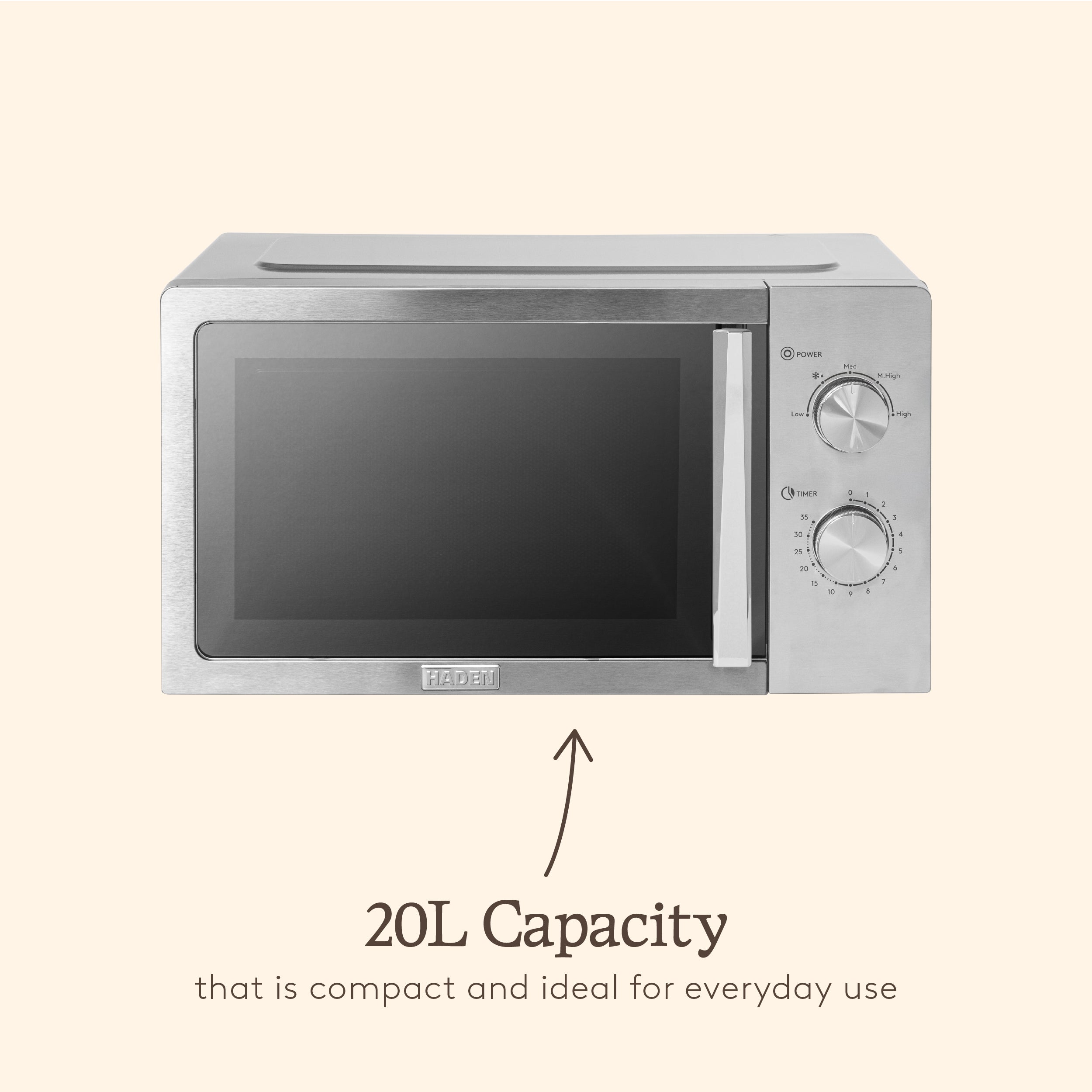 Haden 20L Microwave – Stainless Steel
