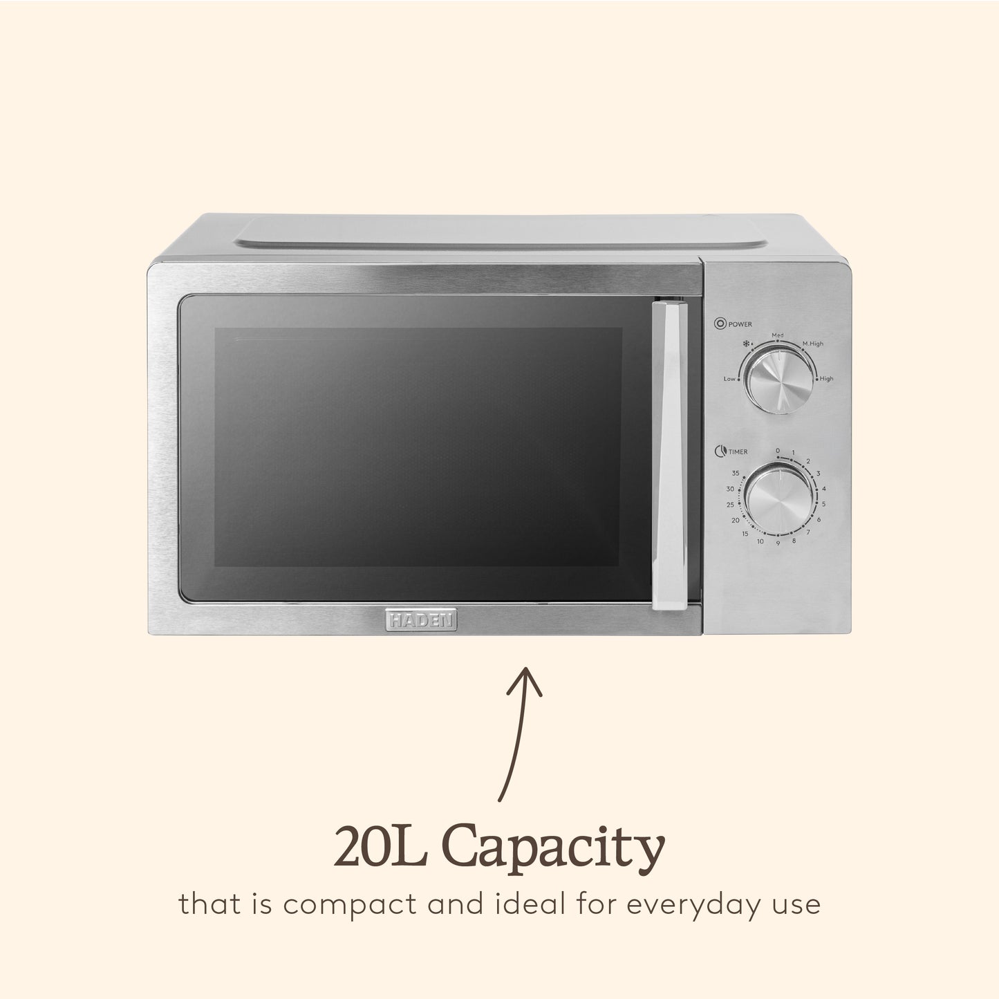 Haden 20L Stainless Steel Microwave Microwave Ovens Haden