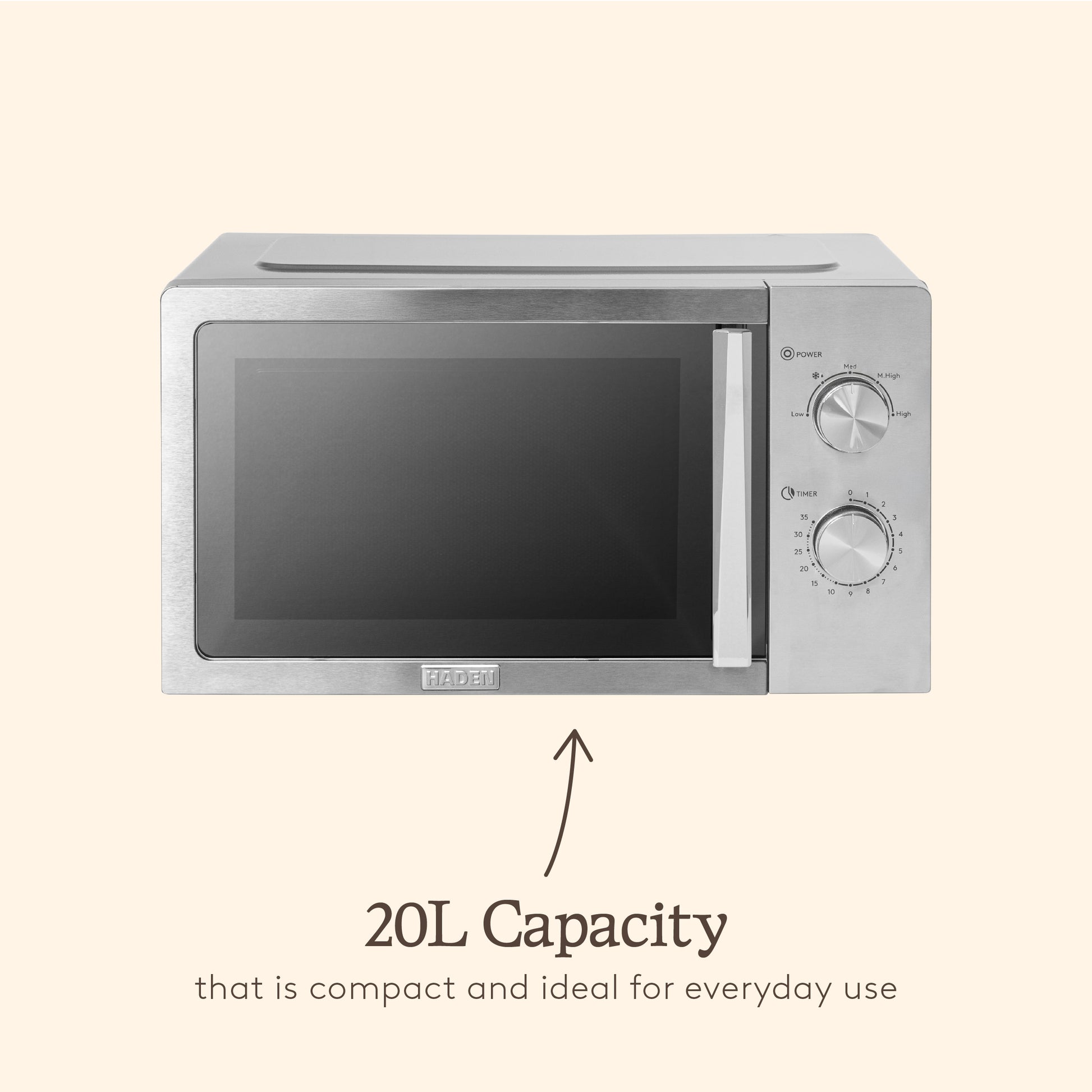Haden 20L Stainless Steel Microwave Microwave Ovens Haden
