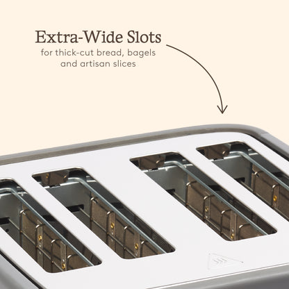 Haden Dorchester Grey 4 Slice Toaster Toasters Haden