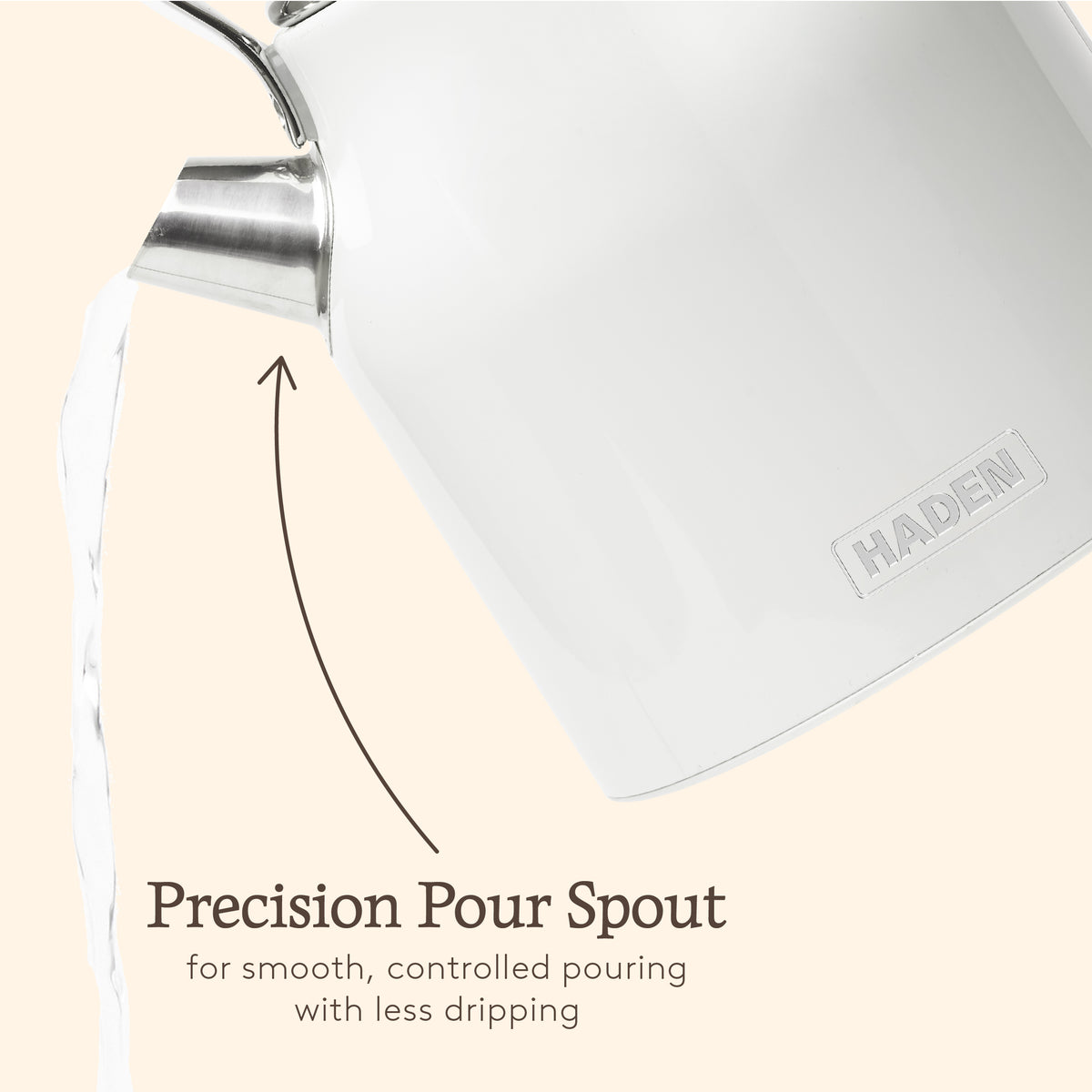 Haden Heritage Kettle – Ivory White Electric Kettles Haden