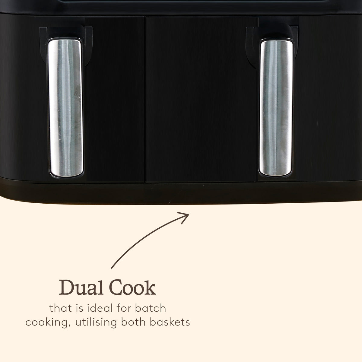 Haden 9.5L Dual Air Fryer – Black Haden