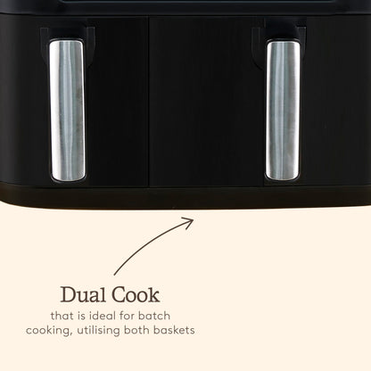 Haden 9.5L Dual Air Fryer – Black Haden
