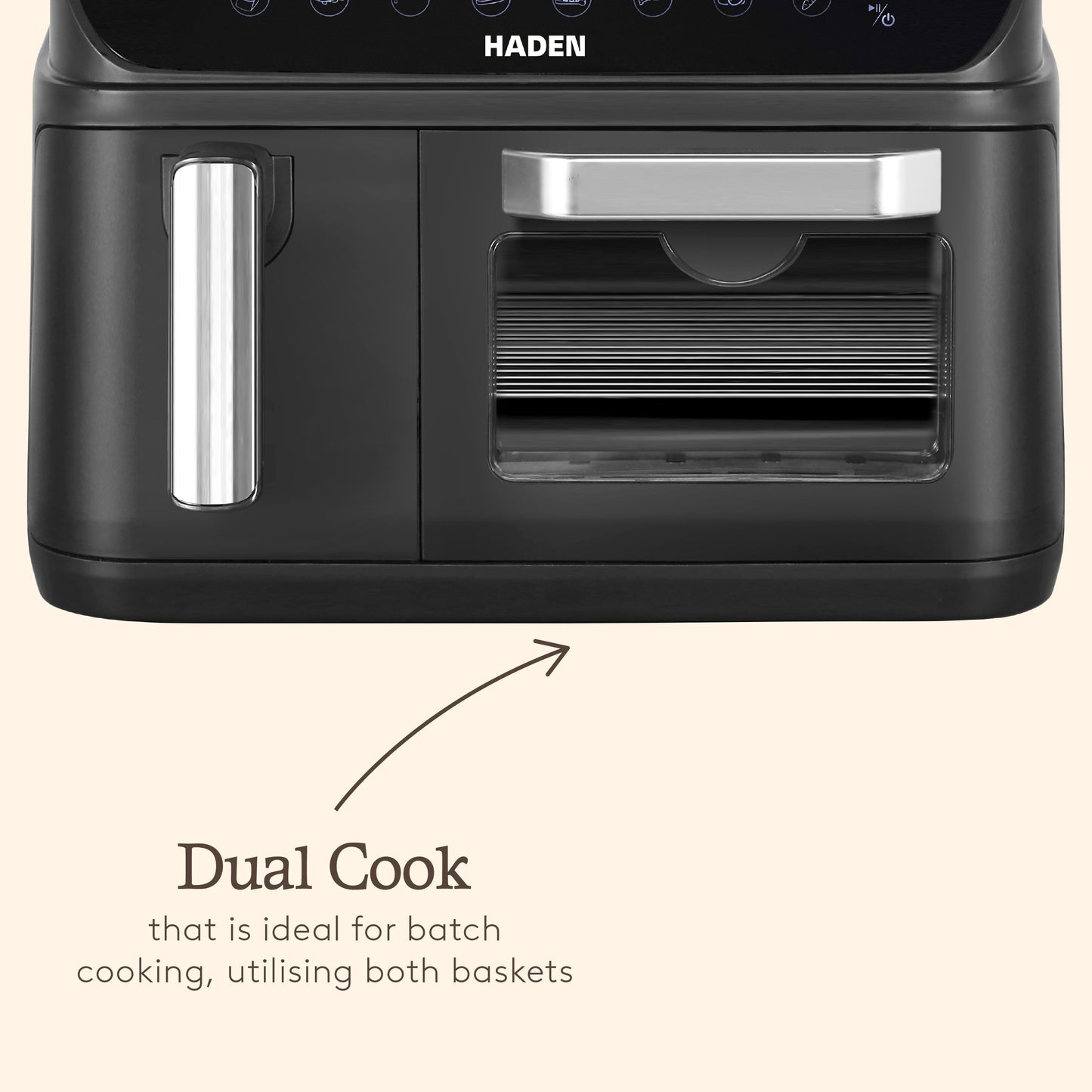 Haden 12L Dual Zone Air Fryer – Black Air Fryers Haden