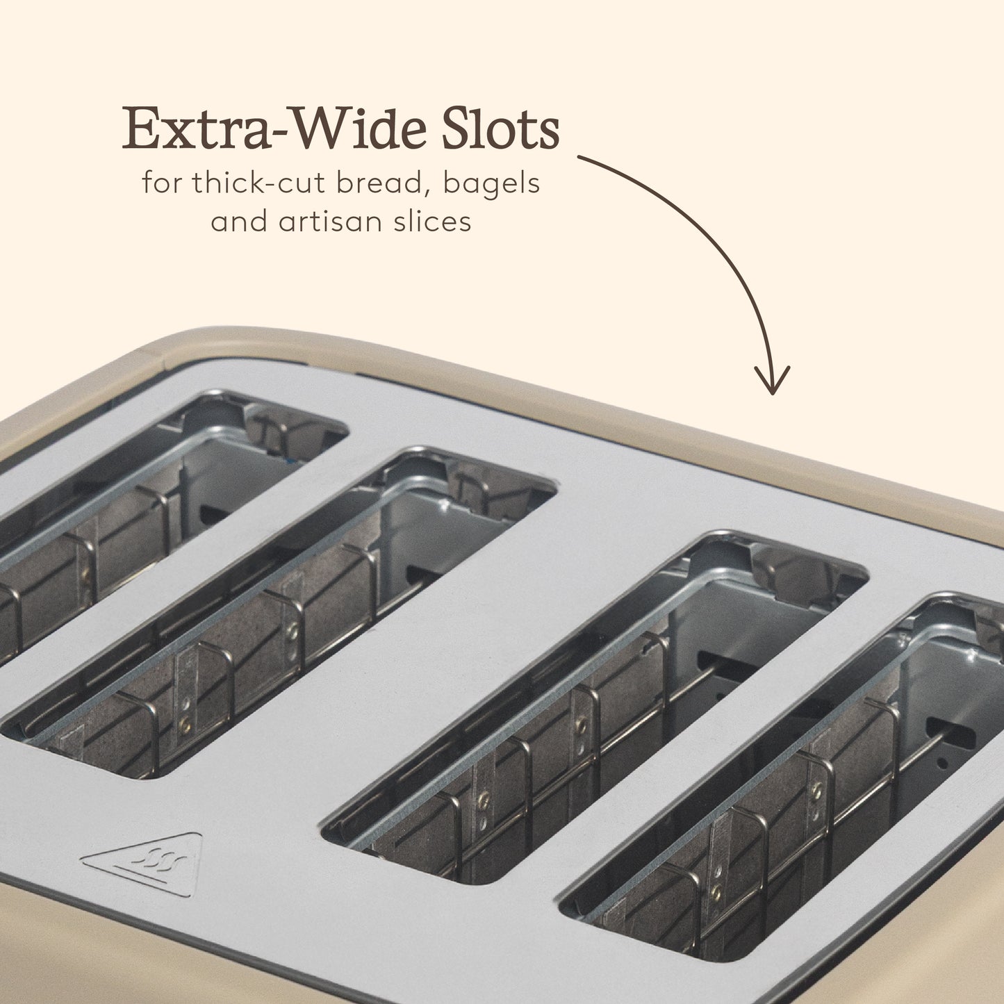 Haden Dorchester 4 Slice Toaster Cashmere Beige Toasters Haden