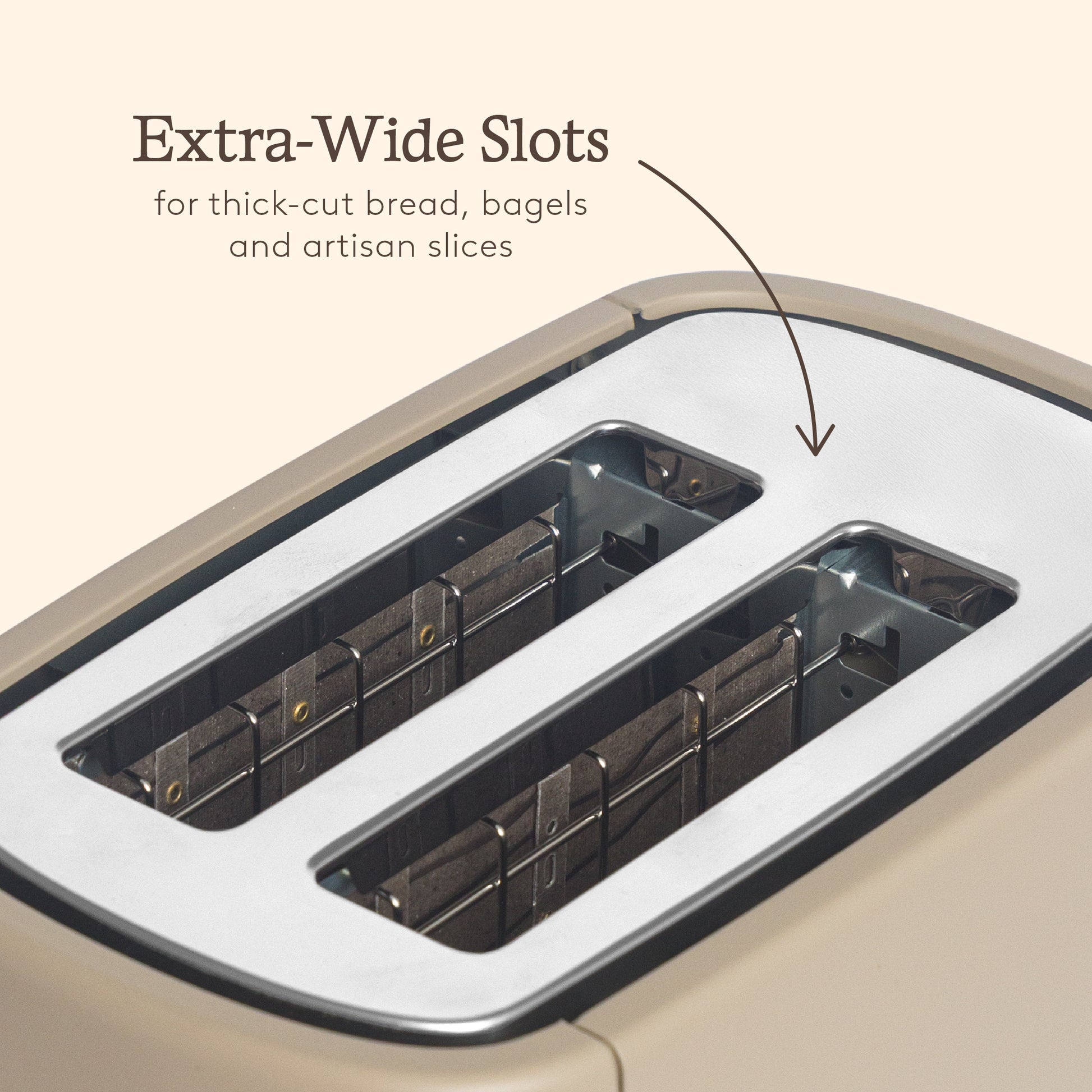 Haden Dorchester 2 Slice Toaster Cashmere Beige Toasters Haden