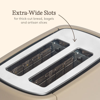 Haden Dorchester 2 Slice Toaster Cashmere Beige Toasters Haden