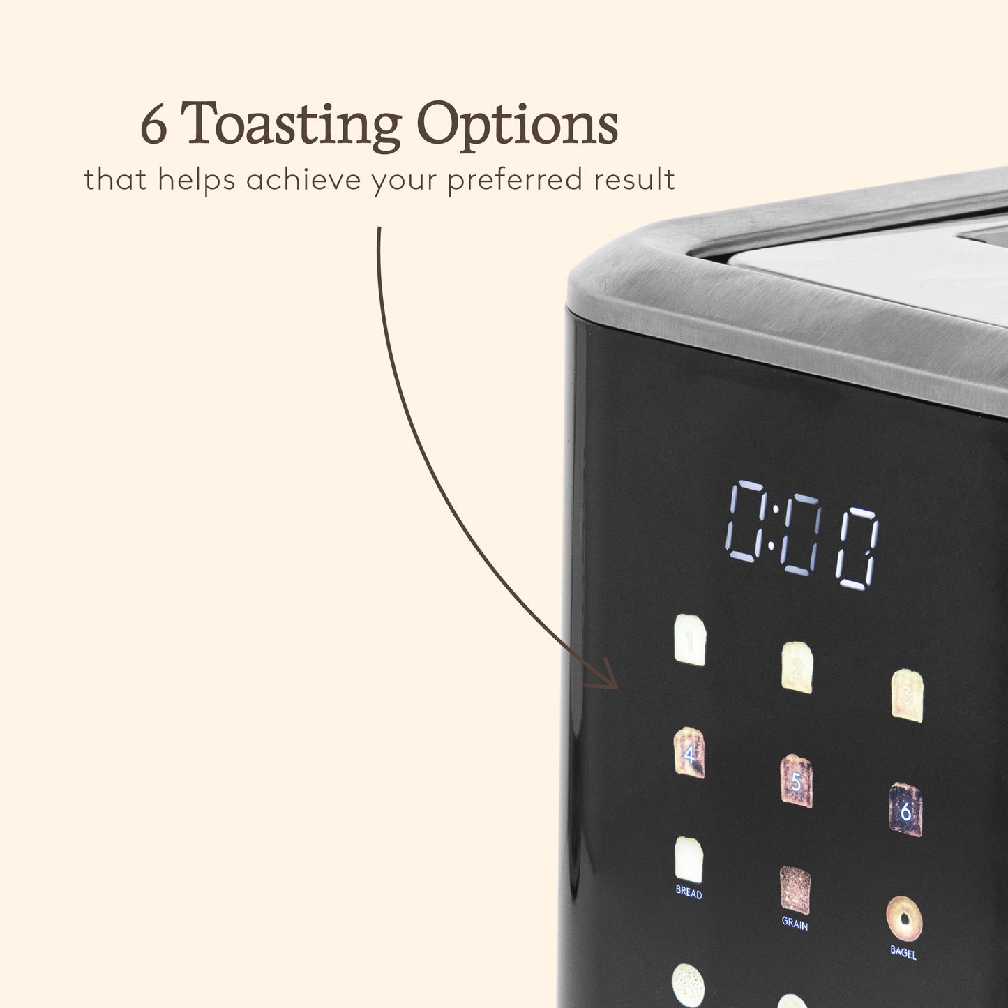 Haden Sensor 2 Slice Toaster – Black Toasters Haden