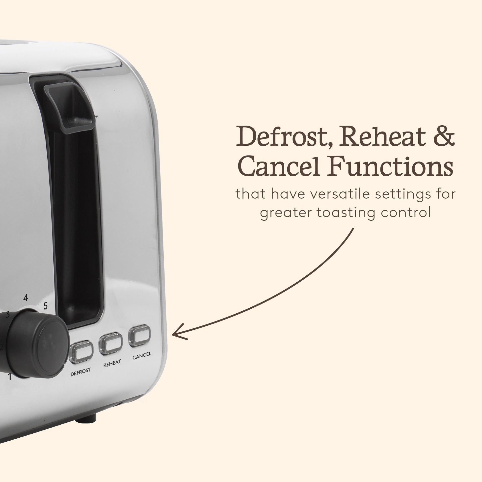Haden Stoke Brushed Steel 2 Slice Toaster Toasters Haden
